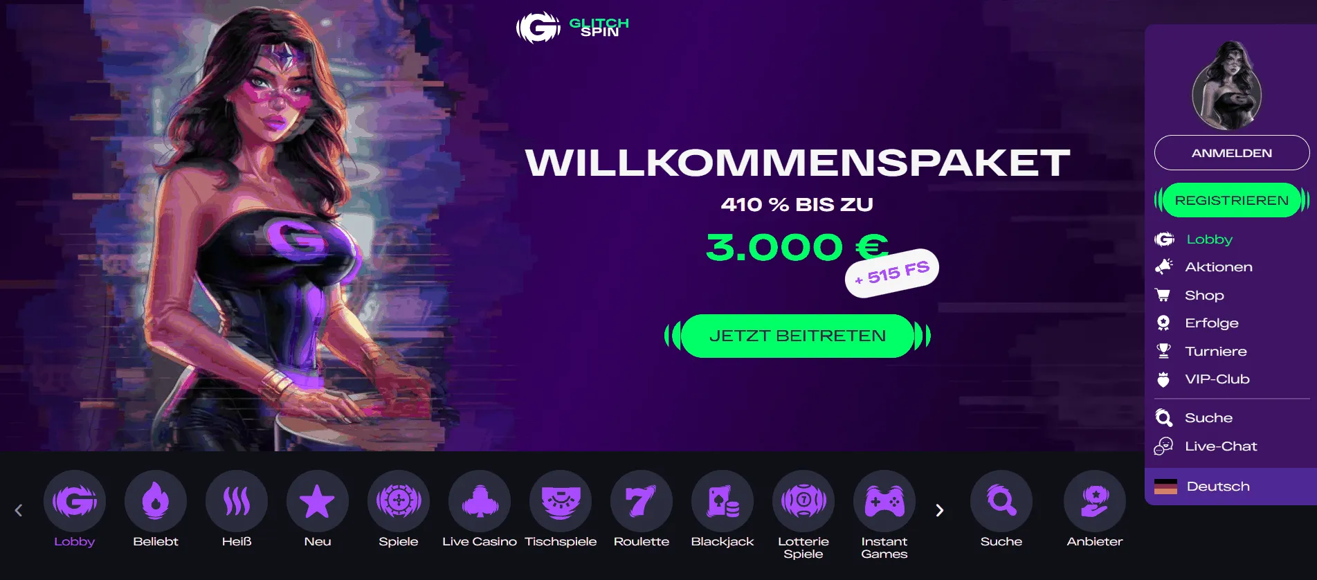 Glitchspin Online Casino Österreich Glitchspin Casino Österreich
